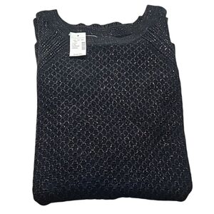 Maurices Cold Shoulder Sparkle Pullover Sweater Size Small